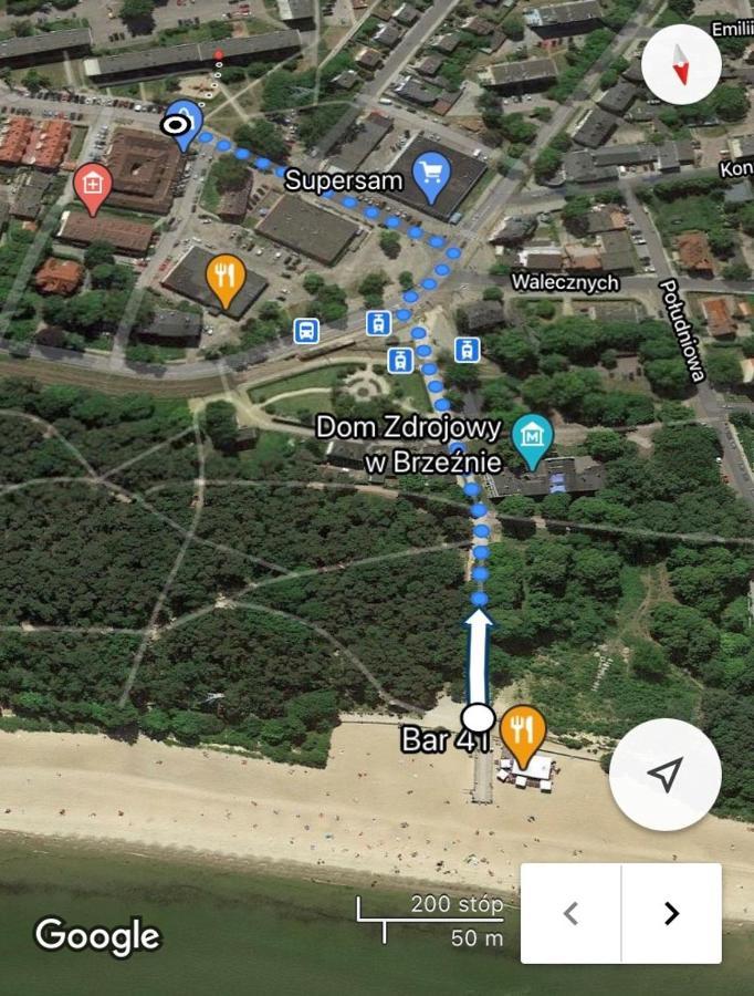 Apartament Blisko Morza I Parku Gdansk Brzezno Exteriör bild